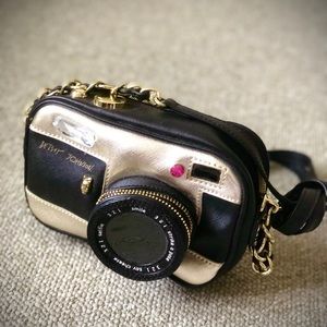 Betsey Johnson Camera Crossbody Purse Bag